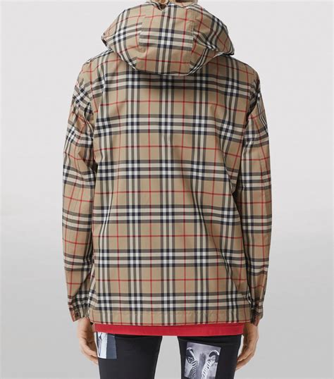 burberry showerproof hooded jacket|burberry vintage check hooded jacket.